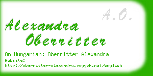 alexandra oberritter business card